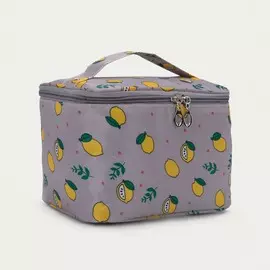 Косметичка на молнии, цвет серый