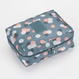 Косметичка - органайзер дорожная на молнии, с карманом, с принтом