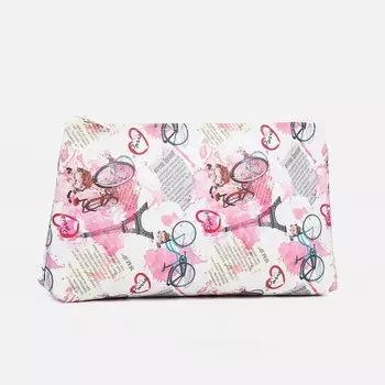 Косметичка на молнии, цвет серый