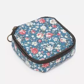Косметичка на молнии, цвет синий