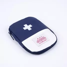 Косметичка-аптечка дорожная на молнии, синяя