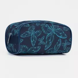 Косметичка на молнии, цвет синий