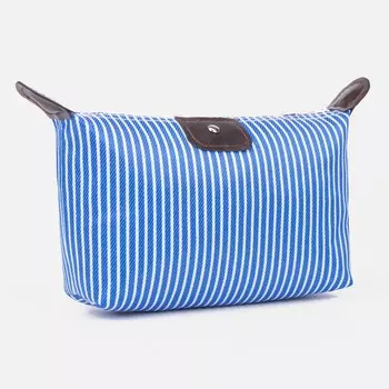 Косметичка на молнии, цвет синий