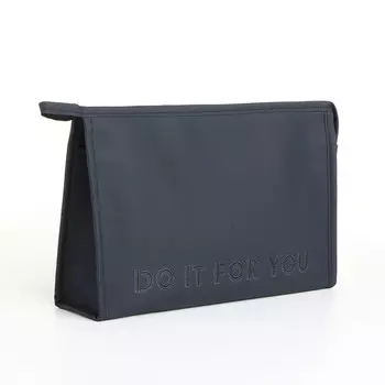 Косметичка на молнии, треугольная, do it for you, синяя