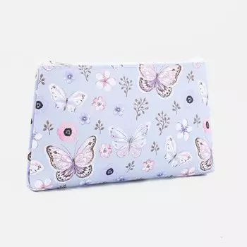 Косметичка на молнии, цвет сиреневый