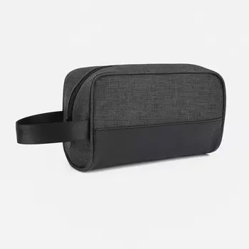 Косметичка на молнии, цвет темно-серый