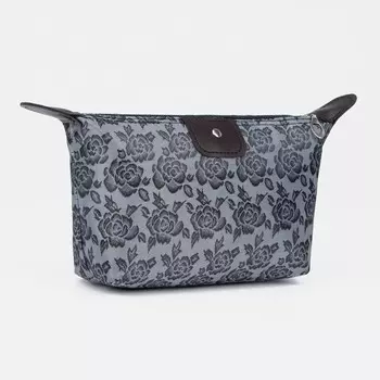 Косметичка на молнии, цвет темно-серый