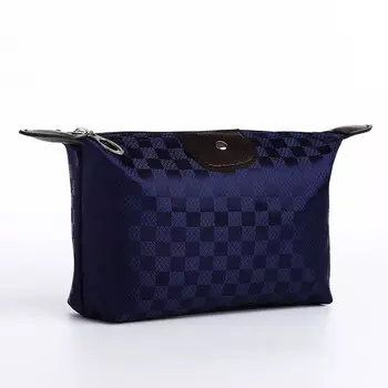Косметичка на молнии, цвет темно-синий