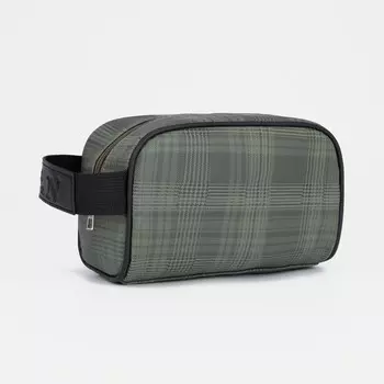 Косметичка на молнии, цвет зеленый