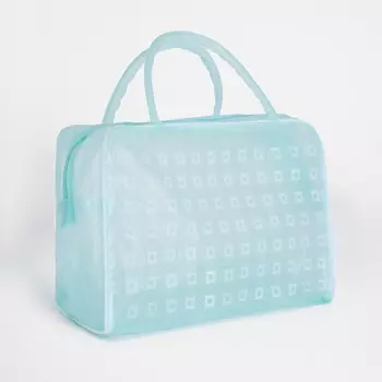 Косметичка на молнии, цвет зеленый