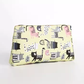 Косметичка на молнии, цвет желтый