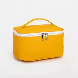 Косметичка на молнии, цвет жёлтый