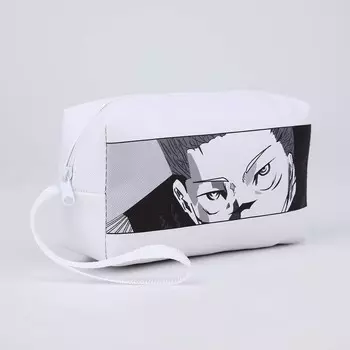 Косметичка дорожная на молнии, с ручкой, с принтом