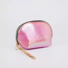 Косметичка на молнии, с ручкой, цвет малиновый