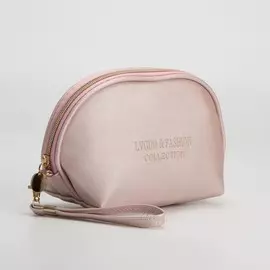 Косметичка на молнии, с ручкой, цвет розовый