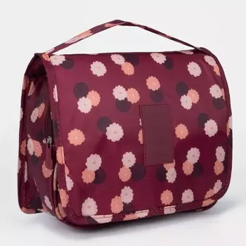 Косметичка-несессер дорожная на молнии, липучках, с крючком, ручкой, рисунок