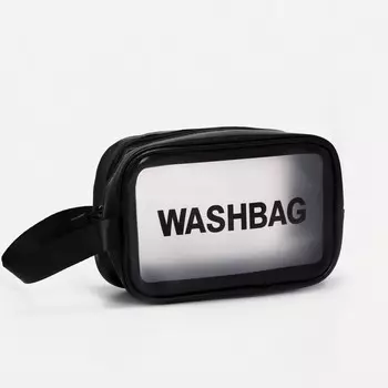 Косметичка, отдел на молнии, цвет черный