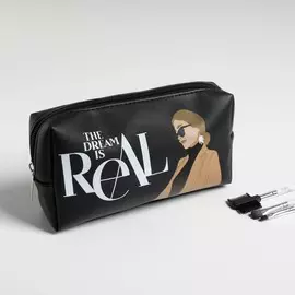 Косметичка-пенал girl gang, искусственная кожа