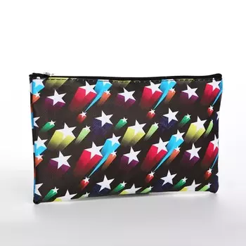 Косметичка на молнии, цвет черный/разноцветный