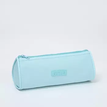 Косметичка-пенал на молнии школьная, мятная