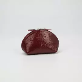 Косметичка на молнии, цвет бордовый