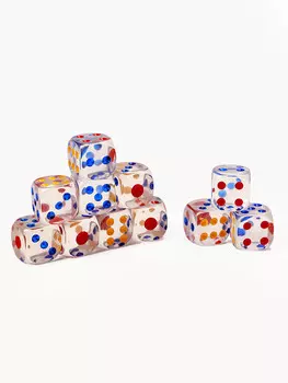 Кости игральные кубики, 1.81.8 см, набор 50 шт.