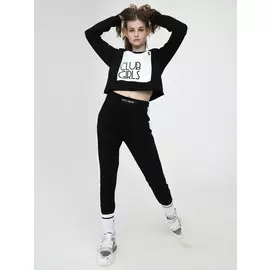 Костюм спортивный свитшот укороченный