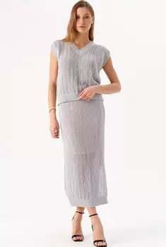 Костюм жилет юбка