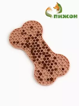 Коврик для лизания на присосках 1120 см, бежевый