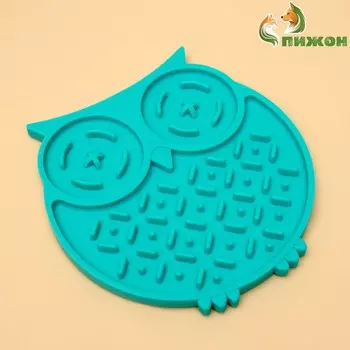 Коврик для лизания на присосках 1516 см, зеленый