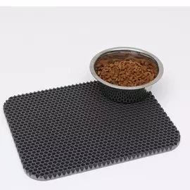 Коврик для животных eva, ячеиистый, 27 х 34 см, серый