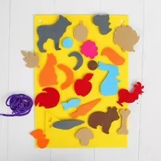 Коврик из фетра с липучками