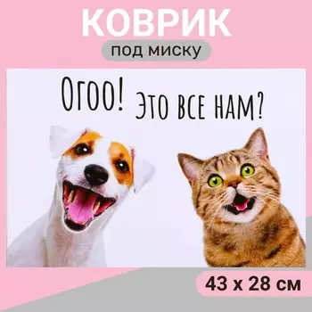 Коврик под миску