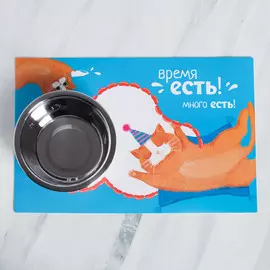 Коврик под миску нескользящий