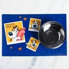 Коврик под миску нескользящий