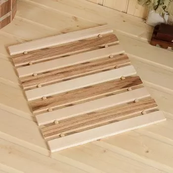 Коврик- сидушка из липы, термо, 41х35х1 см