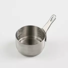 Ковш из нержавеющей стали, 60 мл, 5,5×5,5×3,2, марка стали 304, металлическая ручка, цвет серебряный