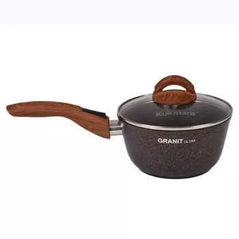 Ковш литой 1,5л съемная ручка стеклянная крышка