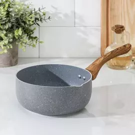 Ковш stella, 19×8,5 см, индукция, антипригарное покрытие, цвет серый