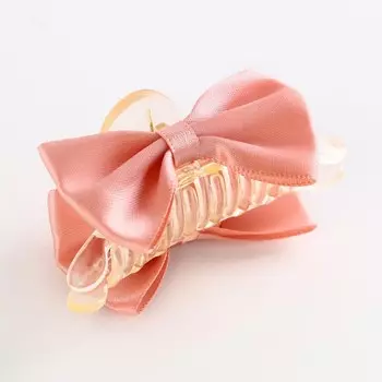 Краб для волос с текстильным декором