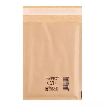 Крафт-конверт с воздушно-пузырьковой пленкой mailpro с/0, 15 х 21 см, kraft