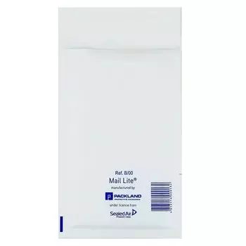 Крафт-конверт с воздушно-пузырьковой пленкой mail lite b/00, 12 х 21 см, white