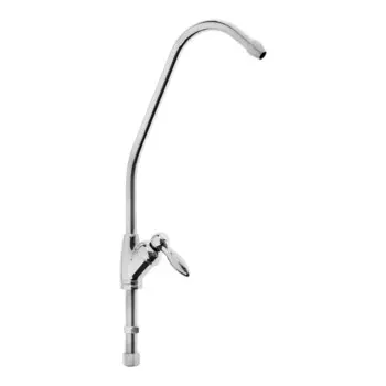 Кран для всех видов бытовых фильтров zein к-02, латунь/нержавеющая сталь