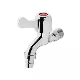 Кран водоразборный со штуцером zein, 1/2