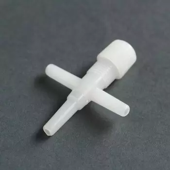 Краник тройник для трубки ф4 мм, 1 шт.