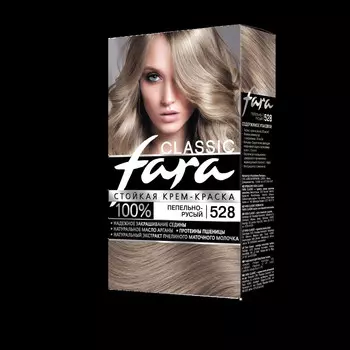 Краска для волос FARA Classic 528 пепельно-русый