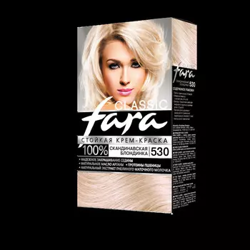 Краска для волос FARA Classic 530 скандин.блондинка