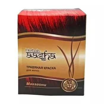 Краска для волос на основе хны махагони (