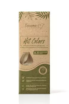 Hit Colors Краска стойкая с маслом оливы и пантенолом тон № 8.31 Солнечный лен