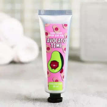 Крем для рук avokato time, 30 мл, аромат розы, beauty fox